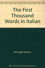 The First Thousand Words in Italian