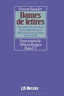 Dames de lettres Autorinnen des preziosen hocharistokratischen und modernen Salons   Mlle de Scudery Mlle de Montpensier Mme d'Aulnoy
