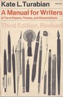 A Manual for Writers of Term Papers Theses and Dissertations