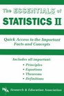 The Essentials of Statistics II