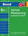 Bond Verbal Reasoning Assessment Papers 1011 Years Book 1