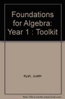 Foundations for Algebra Year 1  Toolkit