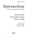 Answer Key  for Interaction Revision de grammaire franaise 7th