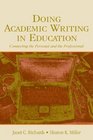 Doing Academic Writing in Education Connecting the Personal and the Professional