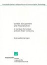 Context Management and Personalisation A Tool Suite for Context and Useraware Computing