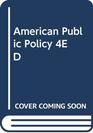 American public policy An introduction