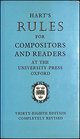 RULES FOR COMPOSITORS AND READERS AT THE UNIVERSITY PRESS OXFORD