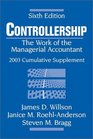 Controllership The Work of the Managerial Accountant 2003 Cumulative Supplement