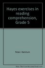 Hayes exercises in reading comprehension Grade 5  Teacher's manual and answer book