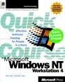 Quick Course  in Microsoft  Windows NT  Workstation 4