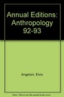 Annual Editions Anthropology 9293