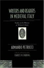 Writers and Readers in Medieval Italy  Studies in the History of Written Culture