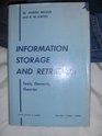 Information Storage and Retrieval