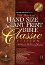 Holman Christian Standard Bible: Black Duo-Tone Bonded Leather Index, Hand Size Giant Print Reference Bible