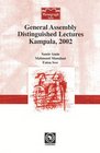 General Assembly Distinguished Lectures Kampala 2002