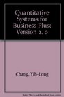 Qsb Plus Quantitative Systems for Business Plus  Version 20/Book and 3 5 1/4  Disks