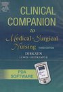 Clinical Companion To Medical Surgical Nursing CDROM PDA Software