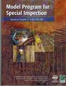 Model Program for Special Inspection based on the 2012 IBC Chapter 17