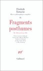 Fragments posthumes t 1882printemps 1884