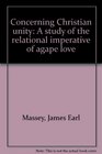 Concerning Christian unity A study of the relational imperative of agape love