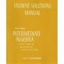 Intermediate Alegebra Student Solutions Manual