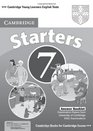 Cambridge Young Learners English Tests 7 Starters Answer Booklet Examination Papers from University of Cambridge ESOL Examinations