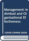 Management Individual and Organizational Effectiveness