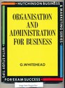 Business Organisation and Administration