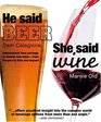 He Said Beer She Said Wine Impassioned Food Pairings to Debate and Enjoy from Burgers to Brie and Beyond
