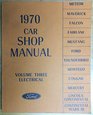 Ford 1970 Car Shop Manual Volume 3 Electrical