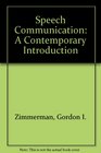Speech Communication A Contemporary Introduction