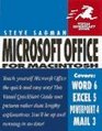 Microsoft Office for Macintosh Word 60 Excel 50 Powerpoint 40 Mail 31