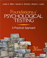 Foundations of Psychological Testing A Practical Approach