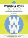 Wordly Wise 3000 4th Edition Grade 3 SET  Student Book Test Booklet and Answer Key