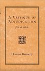 A Critique of Adjudication