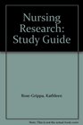 Nursing Research Study Guide