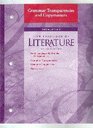 Language of Literature Grammar Transparencies  Copy masters British literature