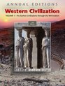 Annual Editions  Western Civilization Volume 1