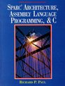 Sparc Architecture Assembly Language Programming and C