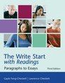 The Write Start with Readings Paragraphs to Essays
