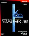Programming Microsoft Visual Basic NET Version 2003