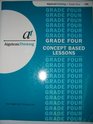 Algebraic Thinking Grade Four Concept Based Lessons