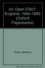 An Open Elite England 15401880