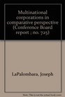 Multinational corporations in comparative perspective