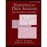 Statistics and Data Analysis  From Elementary to IntermediateTextbook Only
