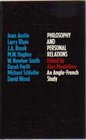 Philosophy and personal relations An AngloFrench study