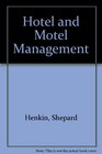 Hotel and Motel Management