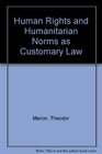 Human Rights and Humanitarian Norms as Customary International Law