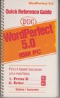 Quick Reference Guide Wordperfect 50 IBM PC