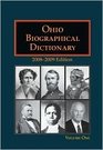 Ohio Biographical Dictionary  Two volumes